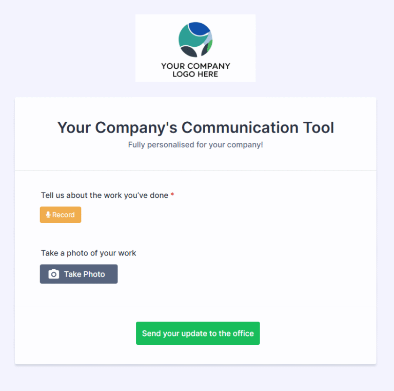 Installer Communication Tool